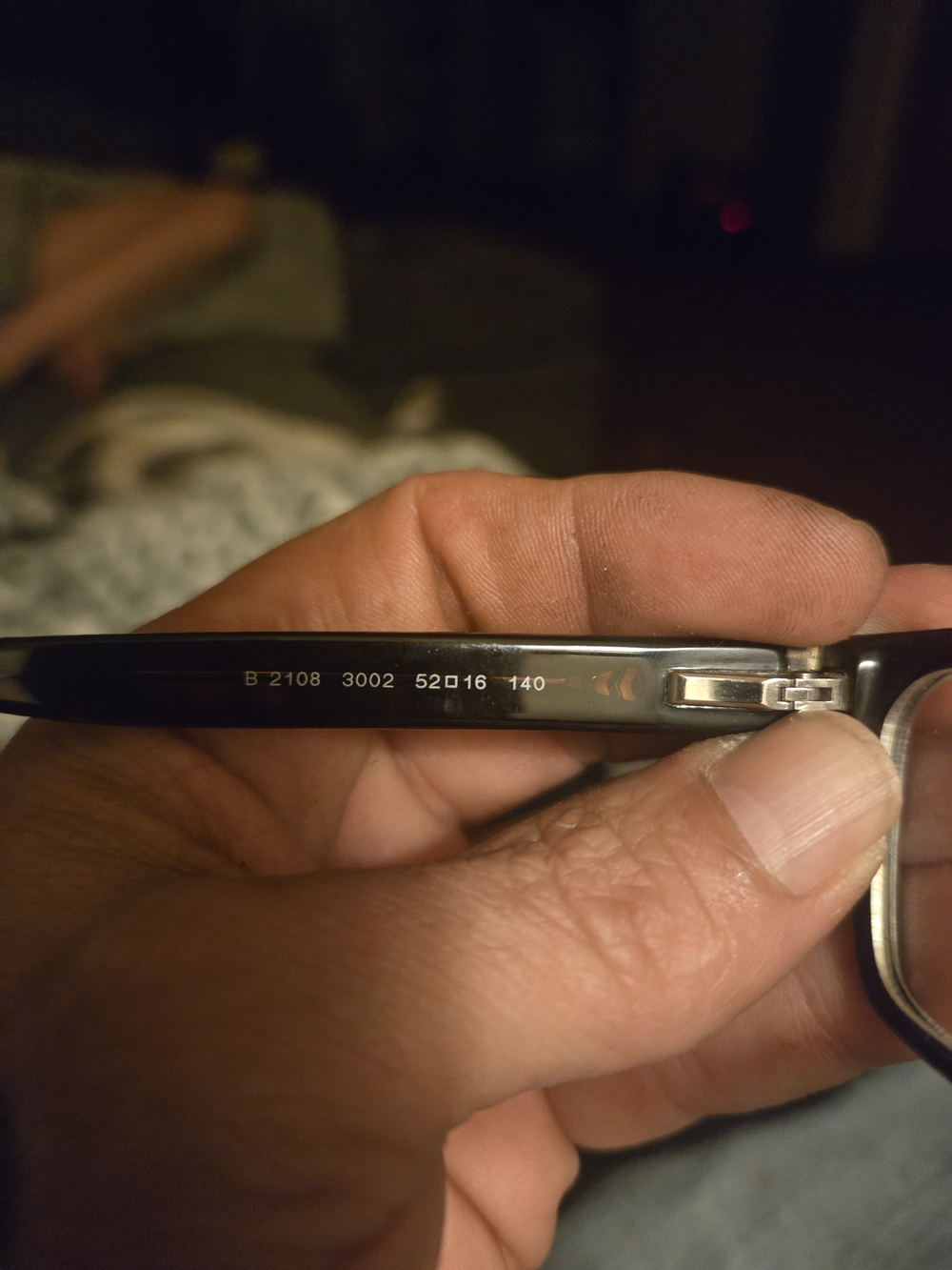 Burberry Black and Silver Rectangular Eyeglass Frames - Picture 2 of 6